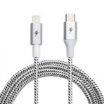 Black and White USB-C to Lightning Cable [5 ft / 1.5m length]