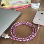 Purple Rose Gold Lightning Cable [5 ft / 1.5m length] - Image 2